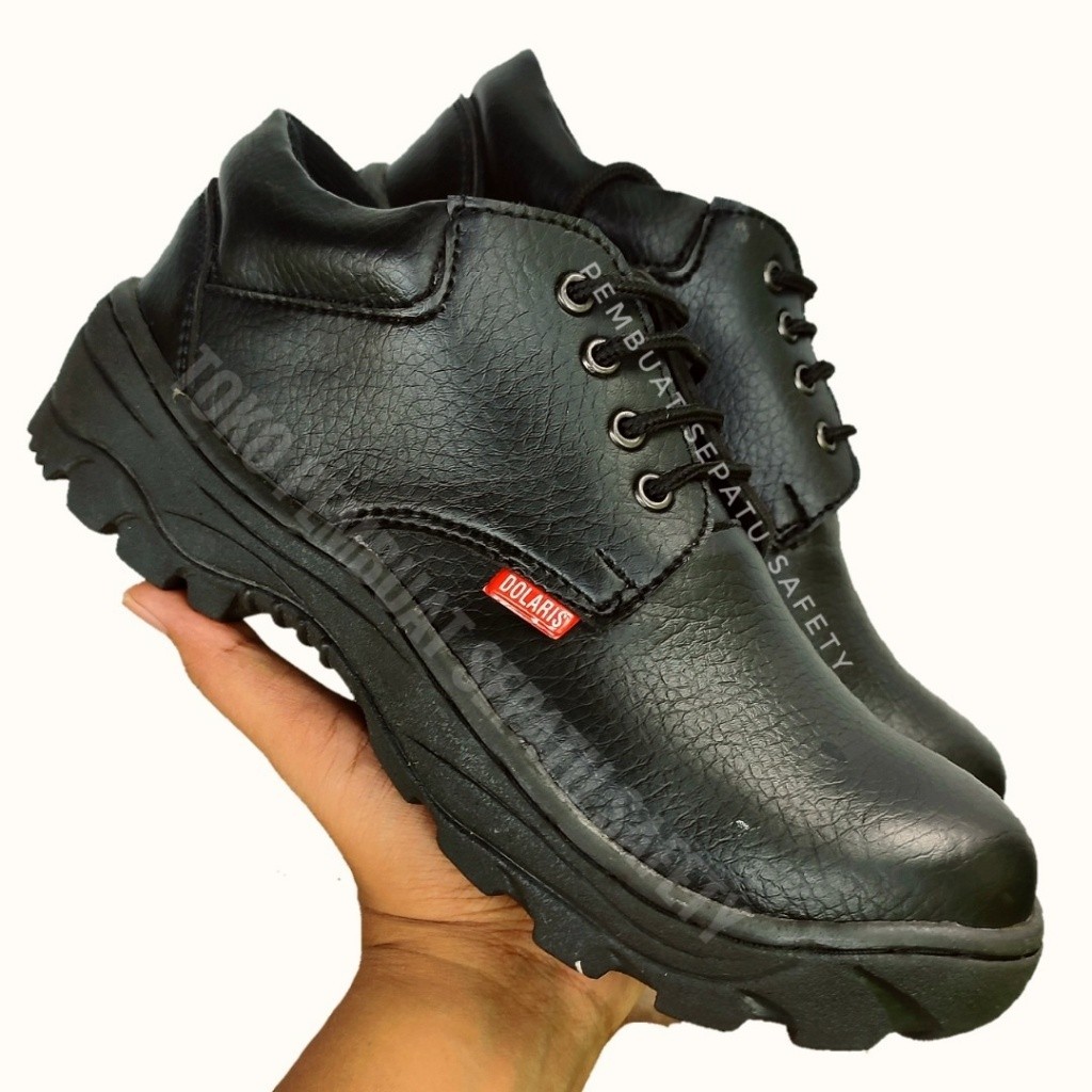 Sepatu Safety Kulit Sapi Asli  ujung besi terlaris Tahan Api las King SKN Sepatu Safety Pria sepatu 