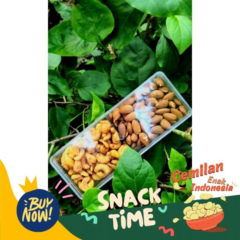 

Special Diskon KACANG METE MIX ALMOND 2 SKAT 400gr food snack makanan