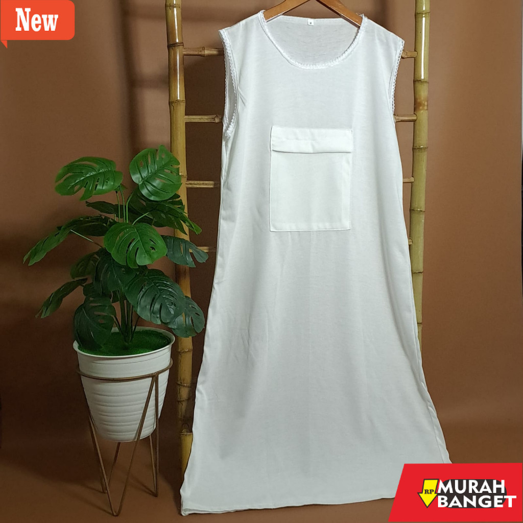 Gamis yang terbaru- Singlet gamis wanita/singlet gamis saku depan/singlet gamis haji dan umroh/singl