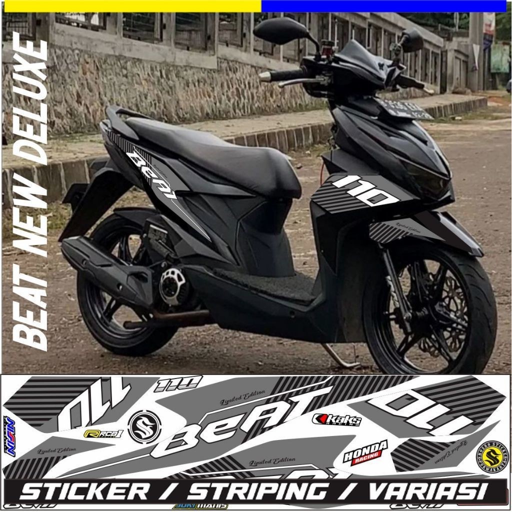 STICKER STRIPING BEAT NEW DELUXE 2020-2023 SIMPLE MODEL simple VARIASI HONDA BEAT