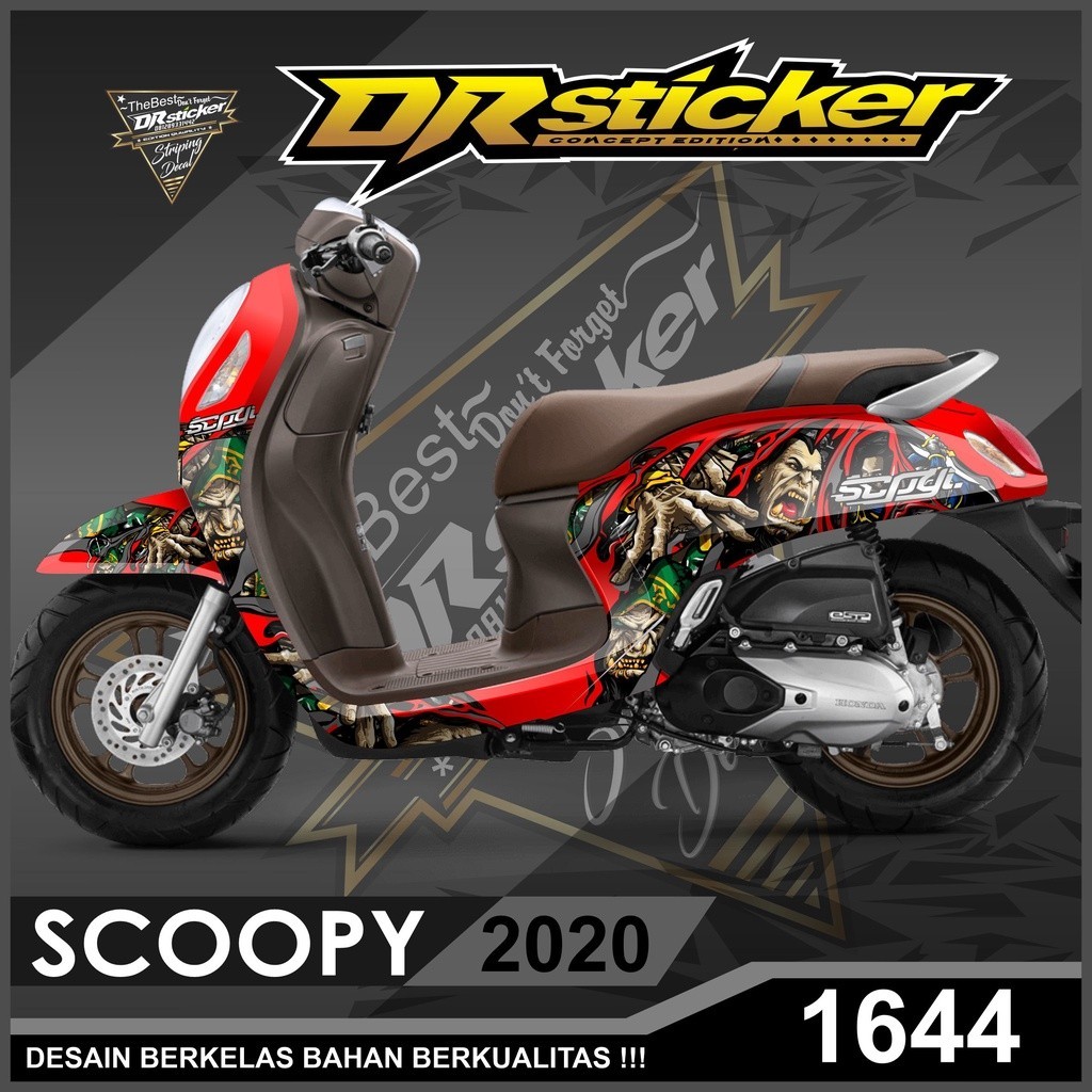 Decal stiker motor Scoopy 2020 desain Warcraft decal scoopy sticker scoopy full body,stiker scoopy 2