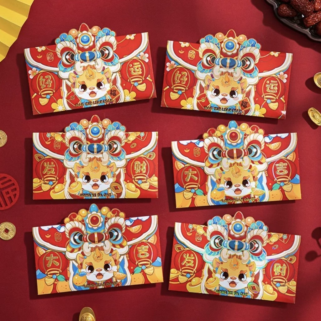 

Angpao Imlek Naga Barongsai Lucu Panjang Sincia Tahun Shio Naga Dragon Amplop Angpau Gold Red Envelope Hongbao Lucu Imlek 3D Long Pendek Merah Emas Chinese New Year Tahun Baru