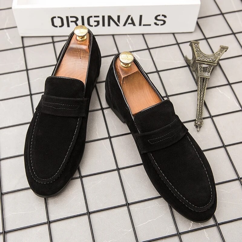 Men Leather Shoes fashion Luxury Brand New Mens Loafers Moccasins Breathable Outdoor Driving Walking