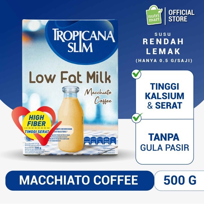 

New | Tropicana Slim Susu Low Fat Macchiato Coffee 500gr - Susu Rendah Lemak