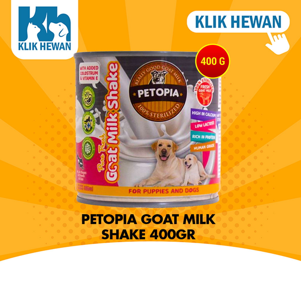 Susu Anjing Petopia Goat Milk Shake Puppy 400 Gram