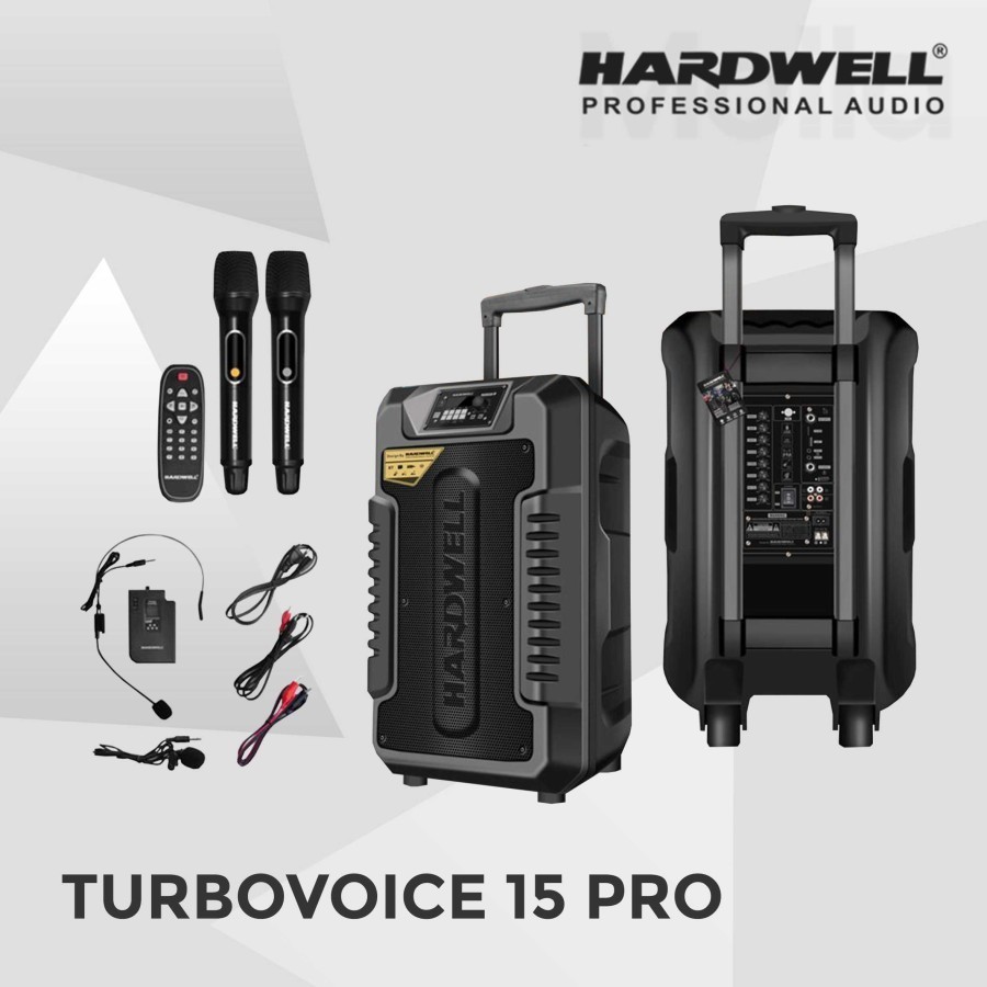 Speaker Portable 15 Inch Hardwell Turbovoice