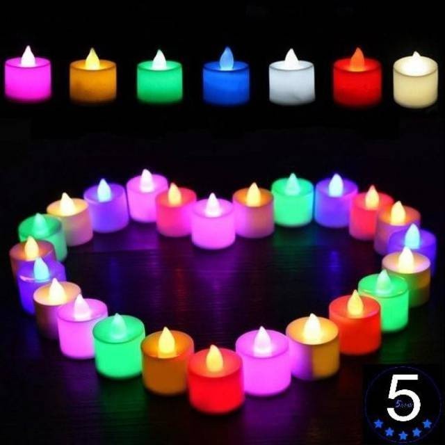 MT✅ LAMPU LILIN LED ELEKTRIK Lampu Hias Light Mini Portable Import