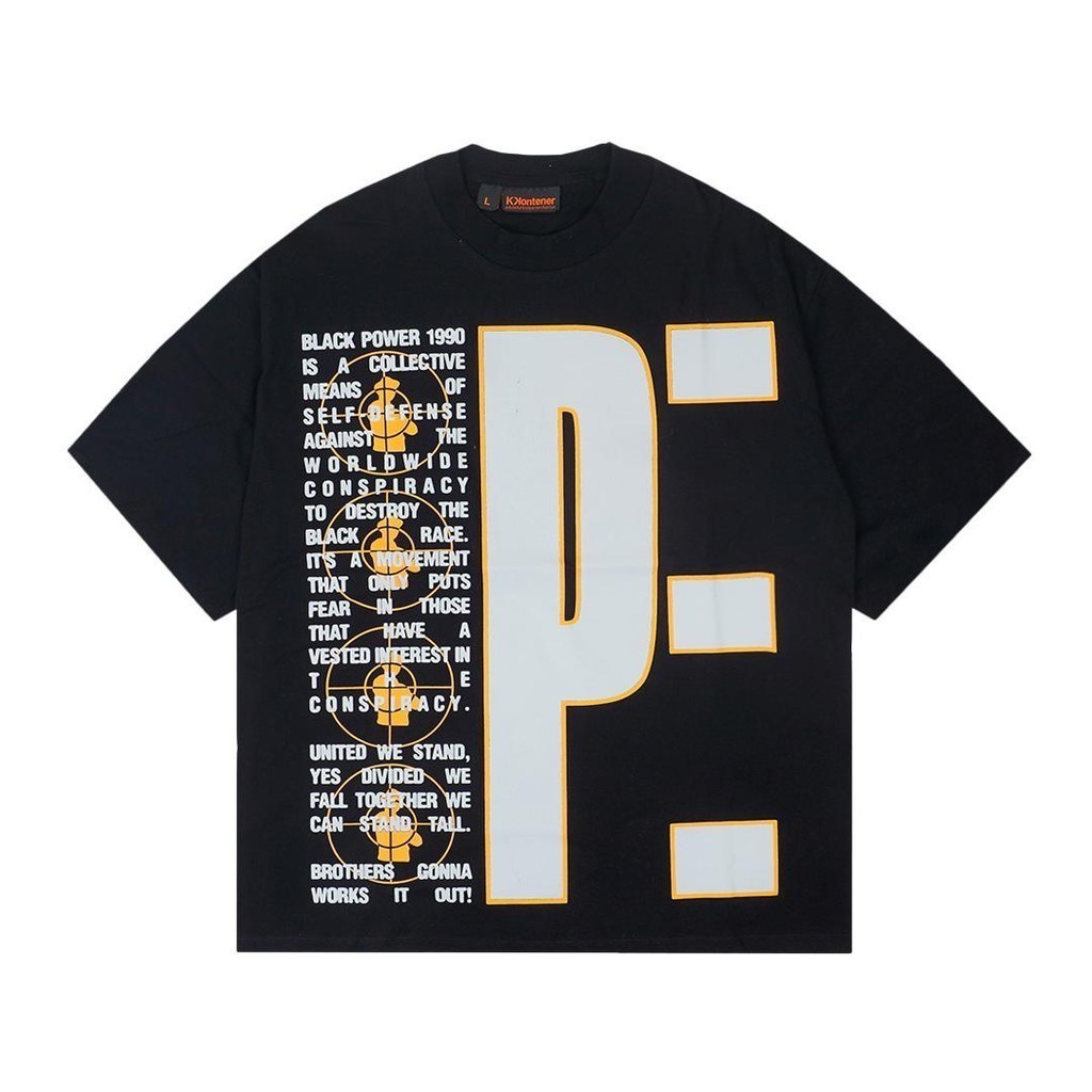 COD -KKONTENER PUBLIC ENEMY PB90 RELAXED FIT TSHIRT BLACK - Official Merchandise 100% Cotton Tee