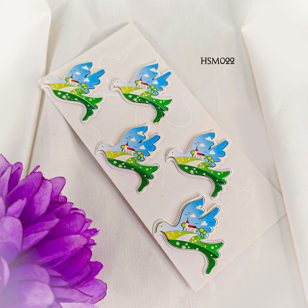 

Sticker Motif Burung Pemandangan DIY Kit HSM022