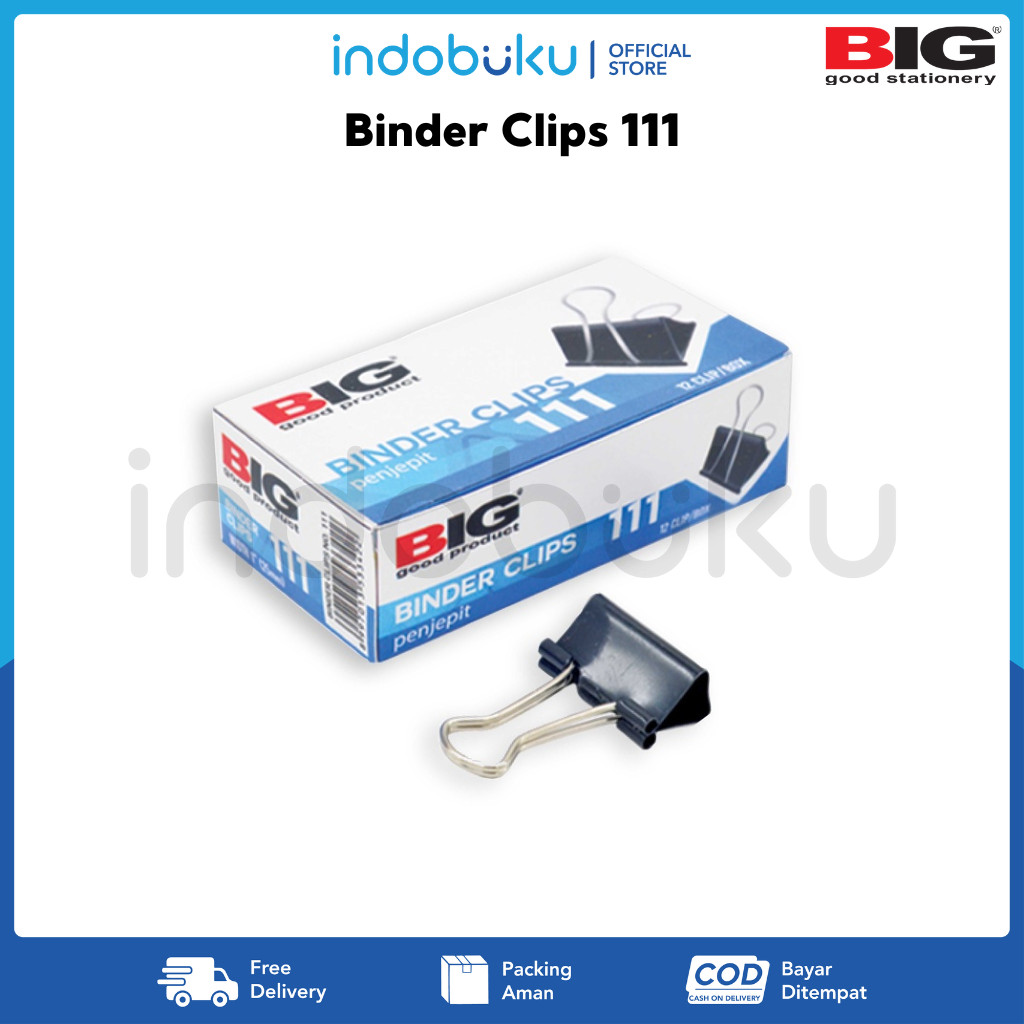 

Binder Clips 111 BIG Penjepit Kertas 111 BIG BC-111