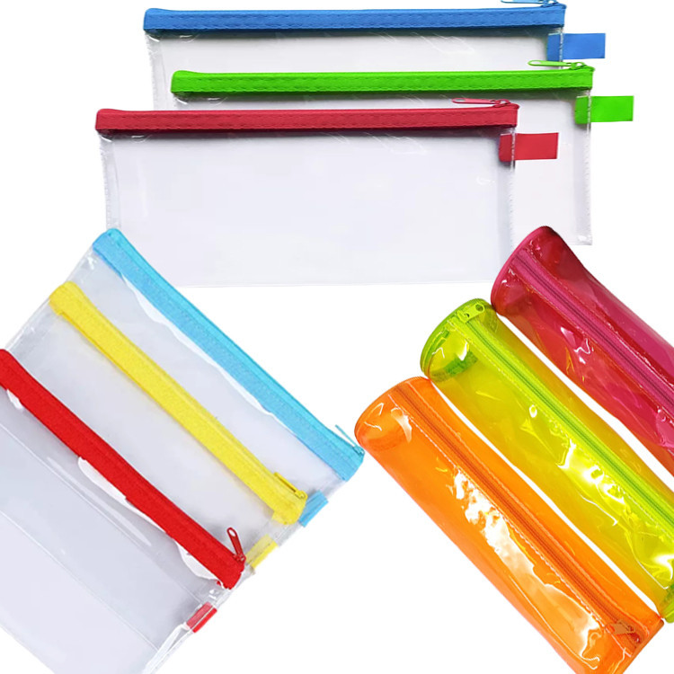 

Kotak Pensil Kombinasi Anak Kantung Arsip Ritsleting Pvc Bening Transparan Beberapa Ukuran Kustom