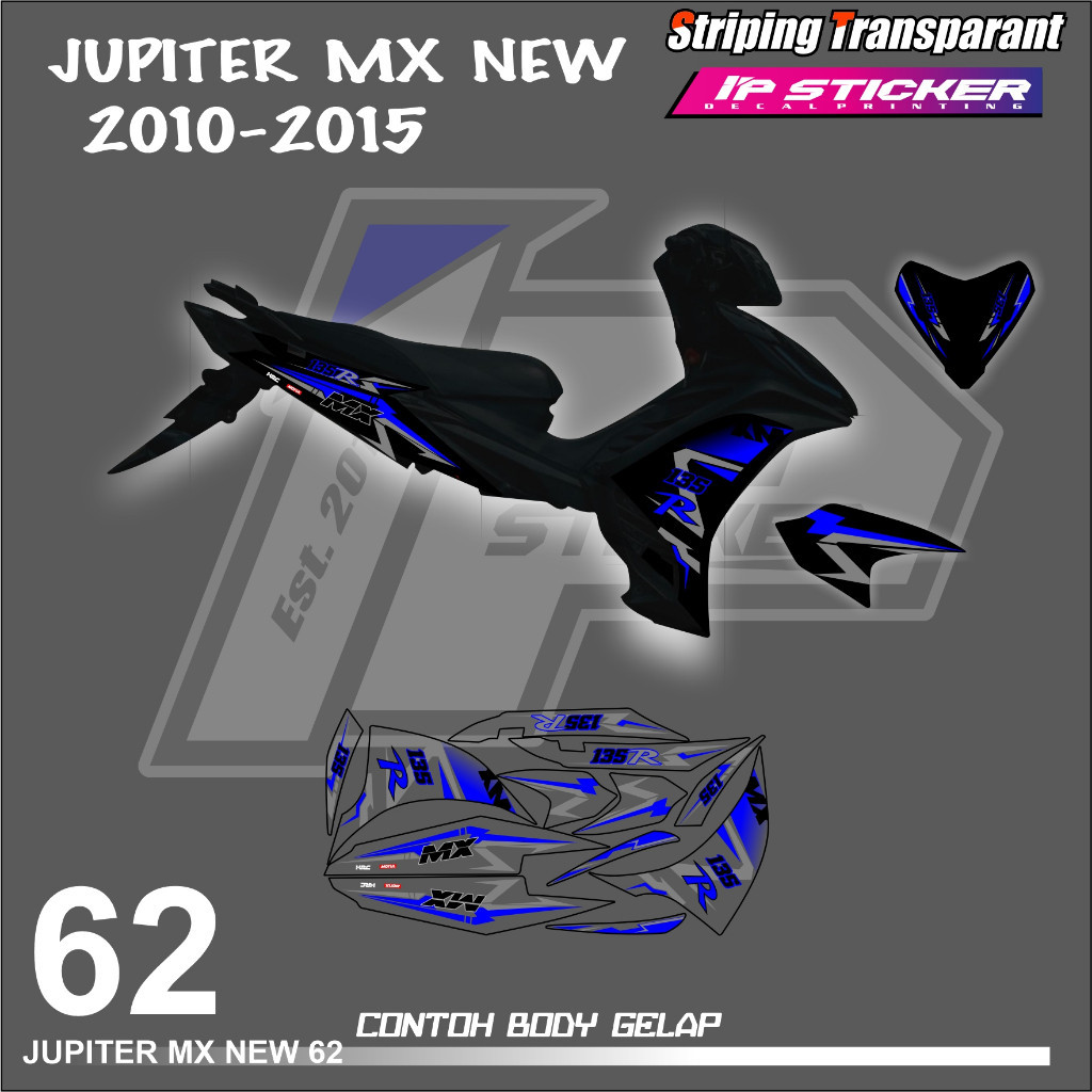 

JUPITER MX 135 NEW (COD) STIKER STRIPING MOTOR YAMAHA JUPITER MX NEW - STIKER LIST GRAFIK SIMPLE WARNA VARIASI DESAIN RACING HOLOGRAM DAN TRANSPARAN BISA COD KODE 62 motorcicle