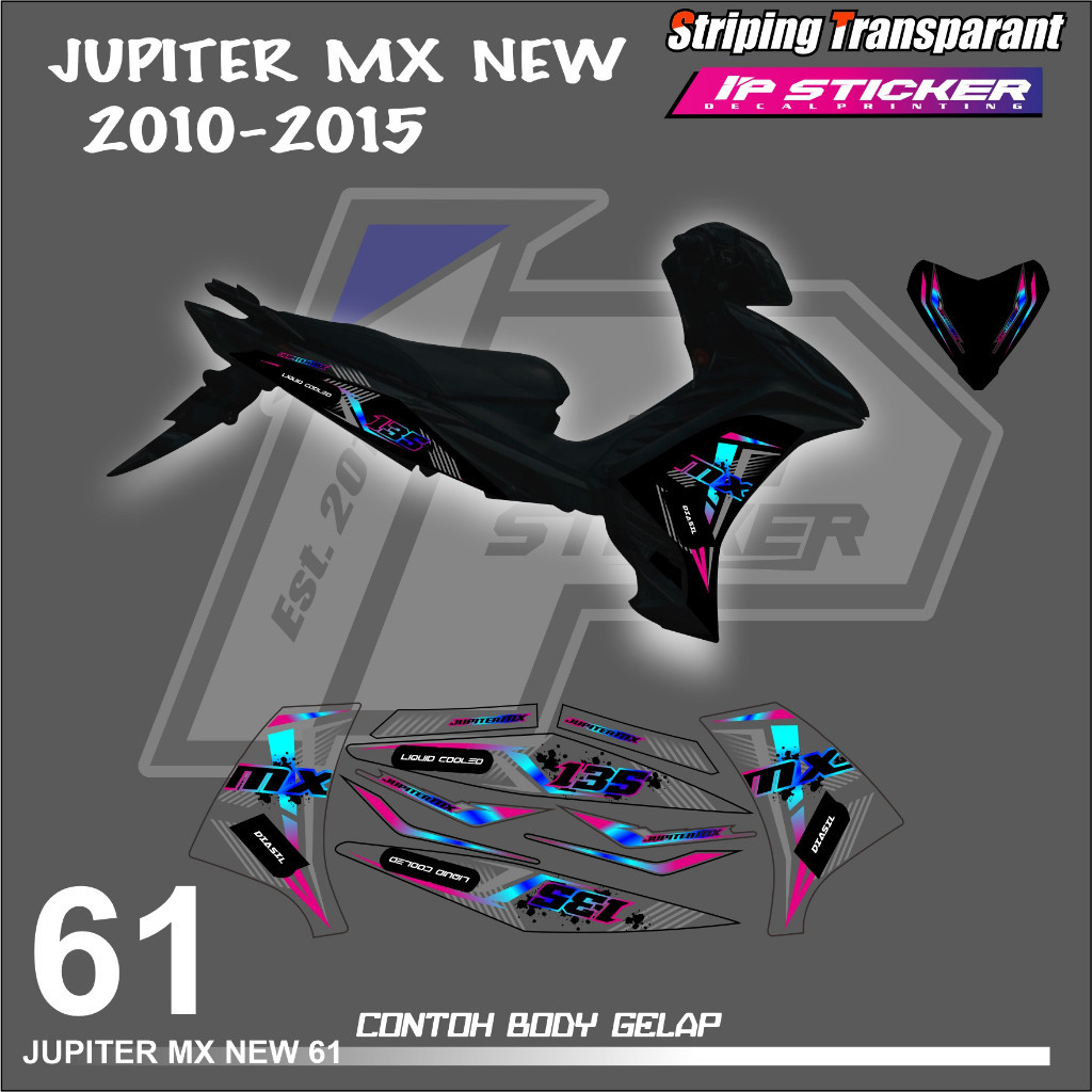 

JUPITER MX 135 NEW (COD) STIKER STRIPING MOTOR YAMAHA JUPITER MX NEW - STIKER LIST GRAFIK SIMPLE WARNA VARIASI DESAIN RACING HOLOGRAM DAN TRANSPARAN BISA COD KODE 61 motorcicle