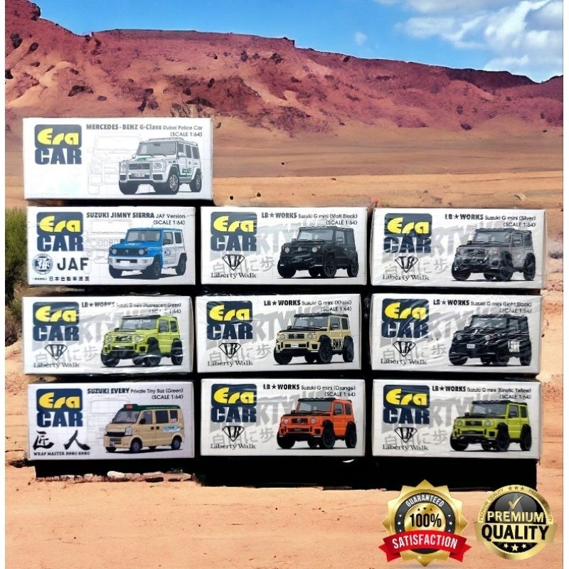 ERA CAR LB WORKS SUZUKI G MINI EVERY JIMNY SIERRA MERCEDES BENZ G CLASS LBWK MINI GT JEEP MINISCALE