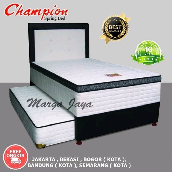 Kasur spring bed 2 in 1 Plust Top CHAMPION  120 x 200 cm