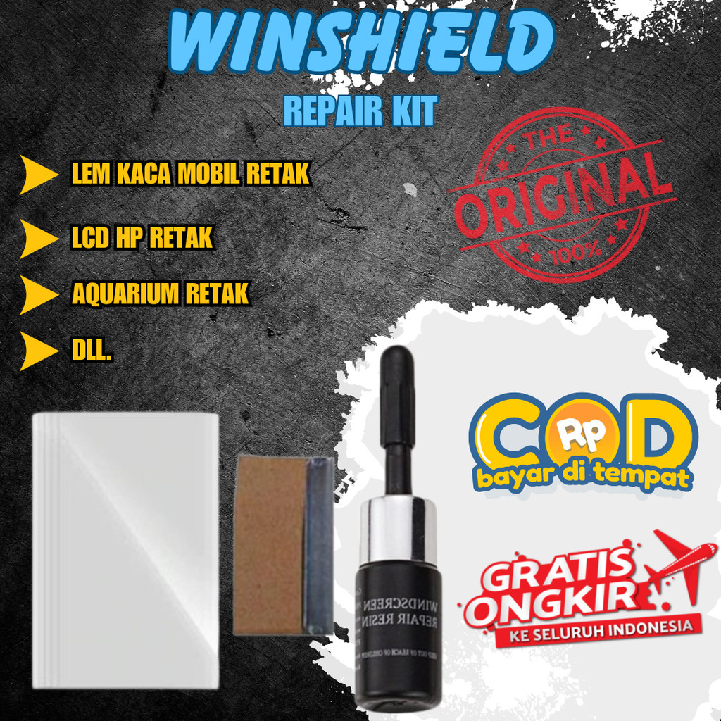 Lem Kaca Retak Mobil LCD HP Cairan Perekat Kaca Retak Windshield Penambal tambal Sealant kaca Import