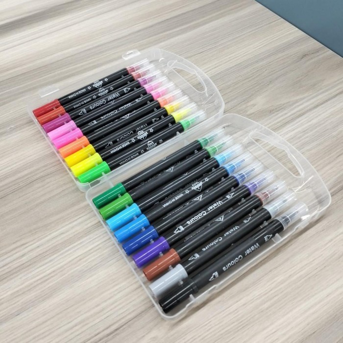 

Pen Color | Pulpen Warna Double side| Pen Warna | Crayon | Isi 18 Warna
