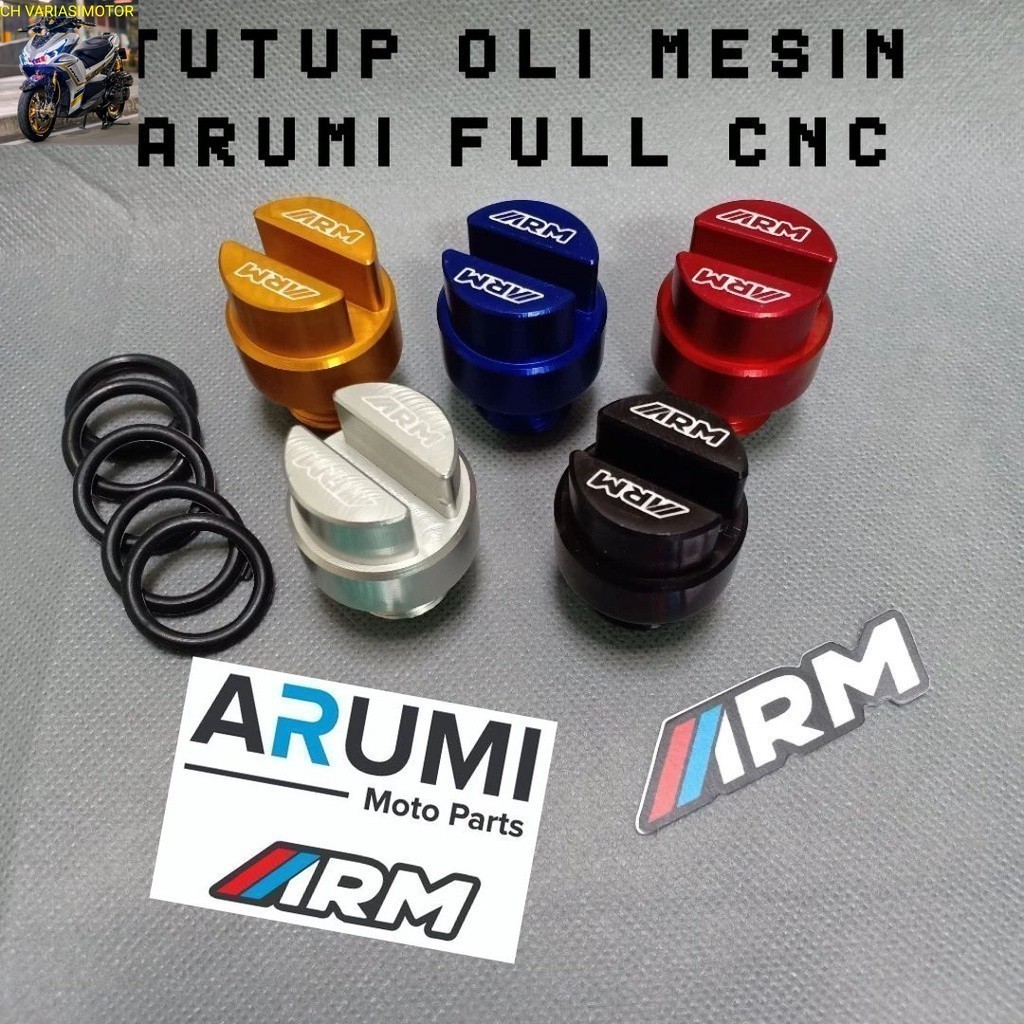 Tutup Oli Motor Baut Tutup Oli Mesin ARM Vario PCX Nmax Aerox Beat Scoopy Adv Xmax Full CNC Universa