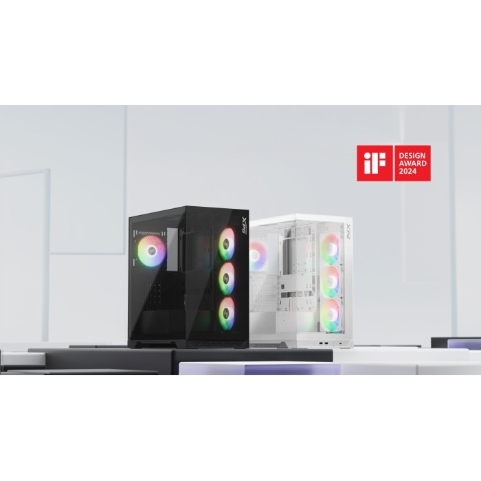 Casing Adata INVADER X - ATX Mid-Tower PC Chassis Free 5 Fan - Hitam