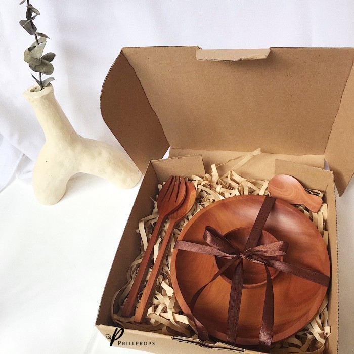 

[Best]PROMO DECHA - Hampers Piring Kayu