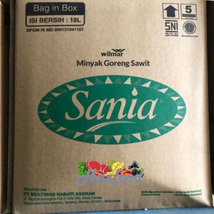 

Minyak Sania 18 Liter BIB / Sania BIB / Minyak BIB / Minyak 18 Liter