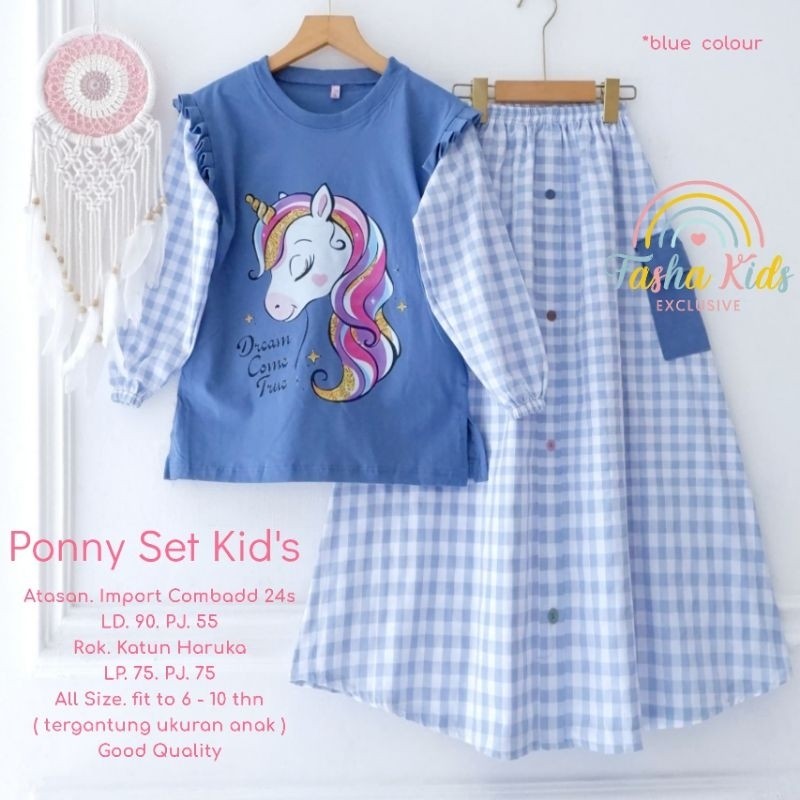 CF56UK PONNY / BELLA / HIRUMI / HANAKO / LANY 2 / AYAKO / ANIE/ QUNSA SET KIDS ORI FASHA KIDS | Sete