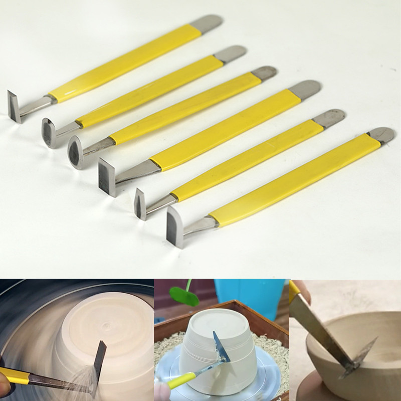 

Ceramic Tungsten Steel Repair Knife Pottery Clay Making Tool DIY Polymer Clay Crafts Sculpture Modeling Repair Body Trowel Tool