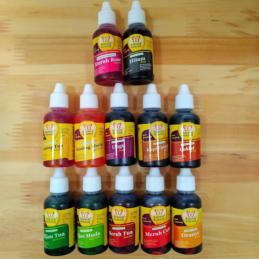 

[SDW] pekanbaru/koepoekoepoe / Koepoe Koepoe Food Colouring / Pewarna Makanan Cair 30ml