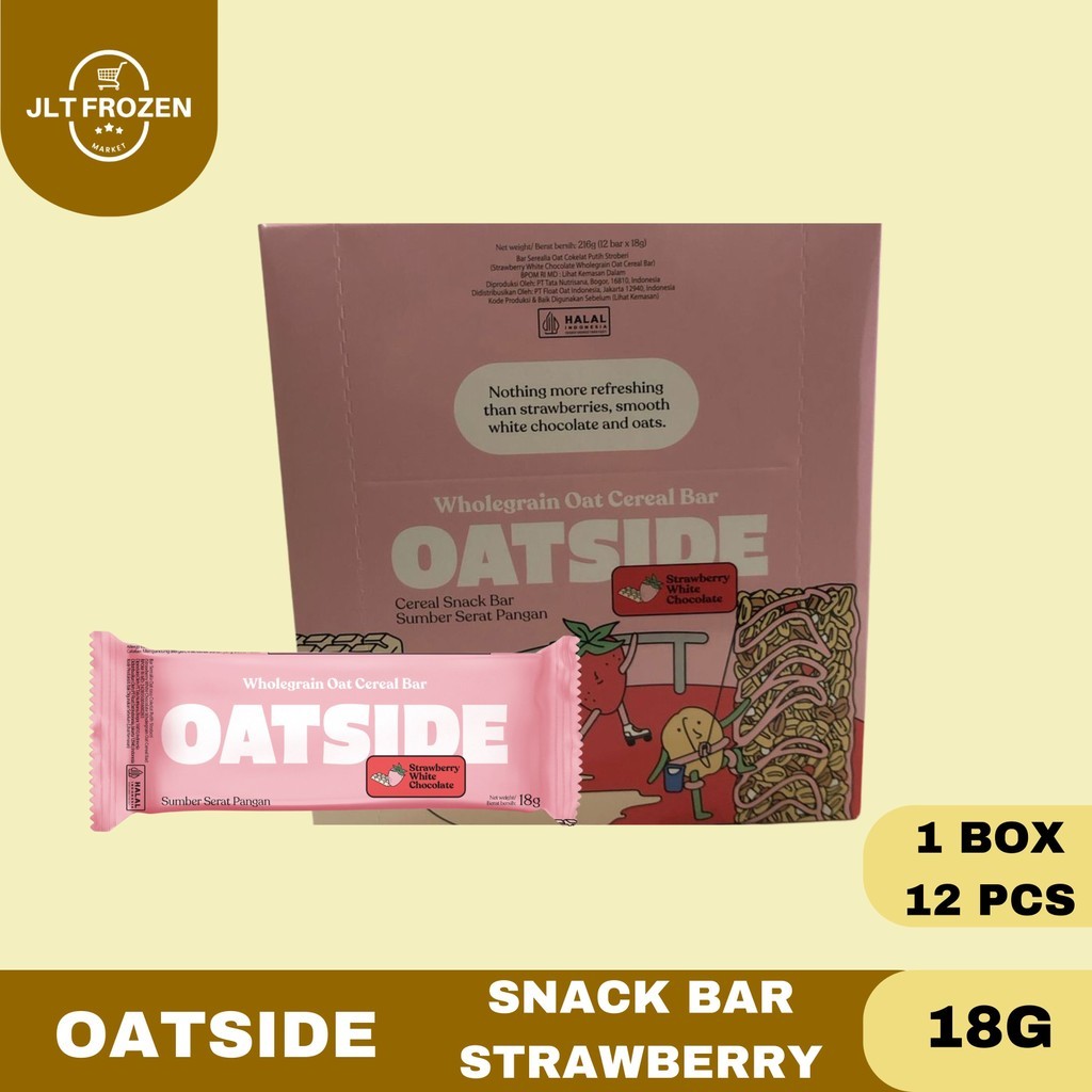 

NG Oatside Snack Bars BOX / Cereal Snack Bar Rasa Peanut Butter / Chocolate / Strawberry 18G 1 BOX /