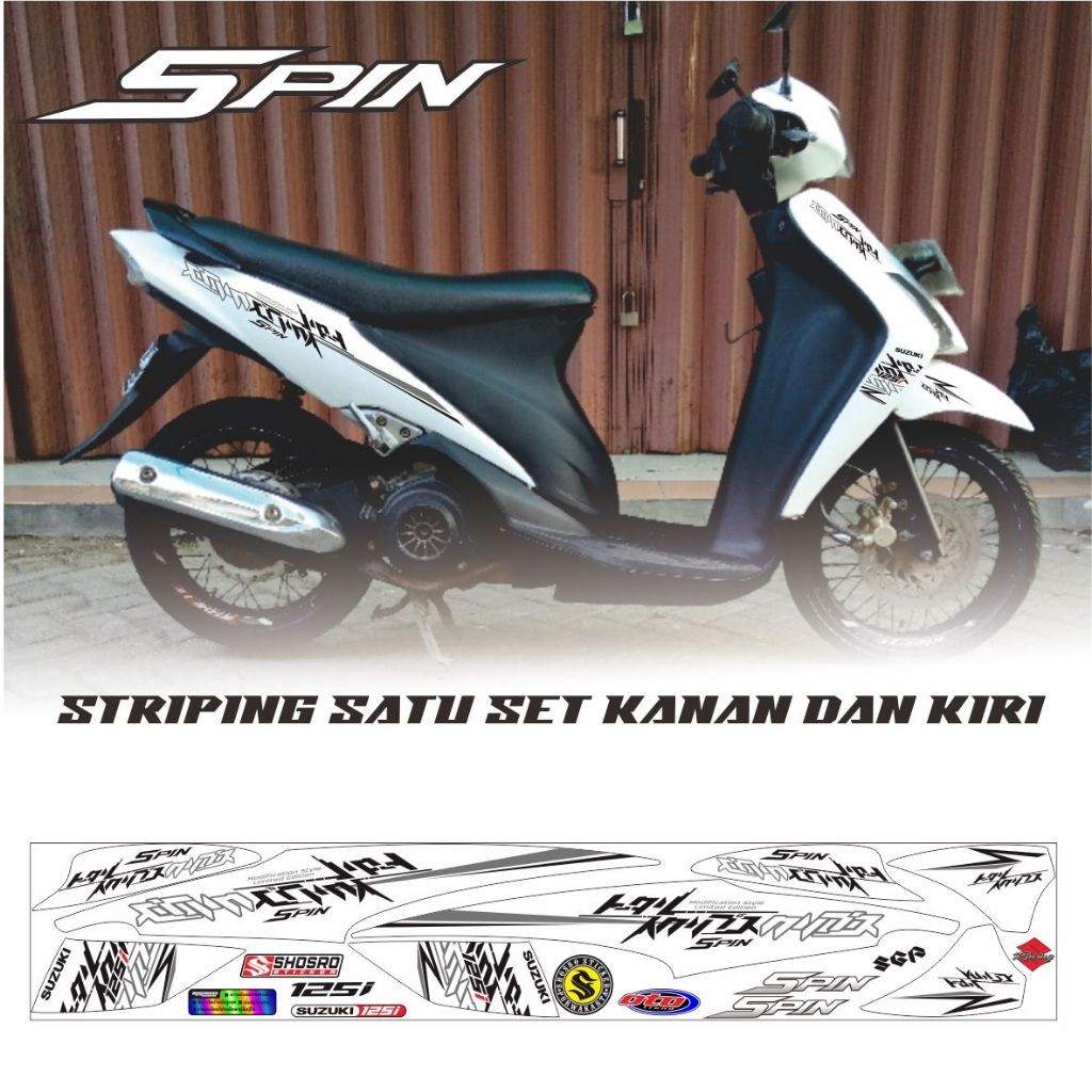 STRIPING SPIN 125 SR / STIKER SPIN 125 STRIPING SUZUKI SPIN STIKER