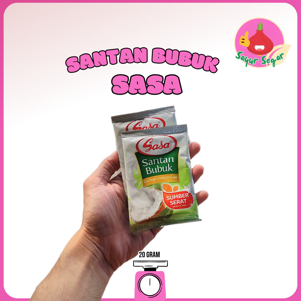 

Sasa Santan Bubuk 20 gr - Sayur Segar