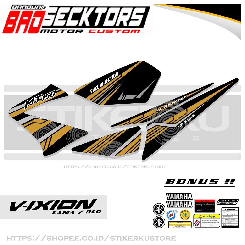 STRIPING VIXION OLD / LAMA / STIKER VIXION LAMA / STICKER VIXION OLD / VARIASI