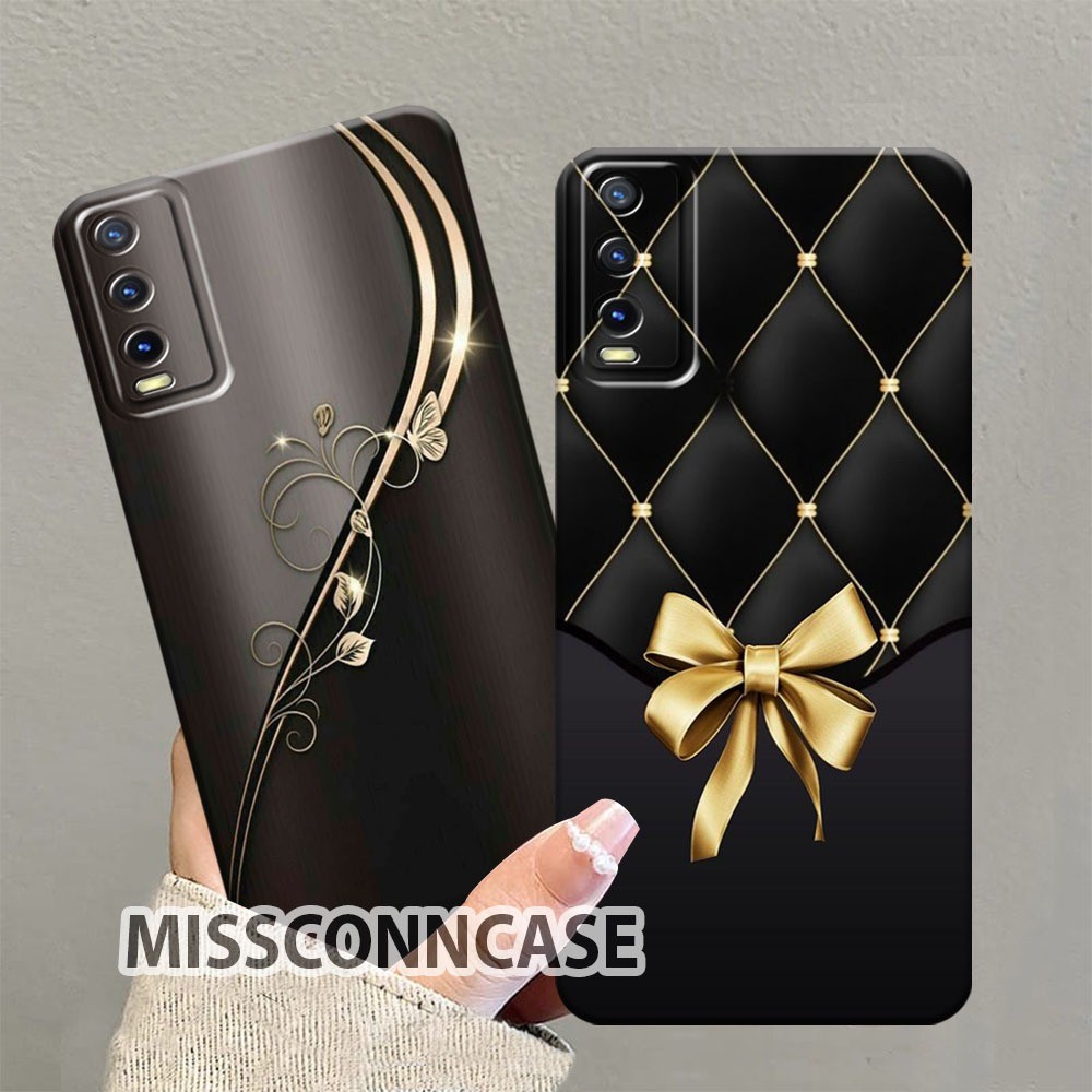 Case Softcase Vivo Y12s/Y20/Y20s/Y20i/Y20G Casing Bahan Silikon Motif Pattern Flower Cute - Casing K