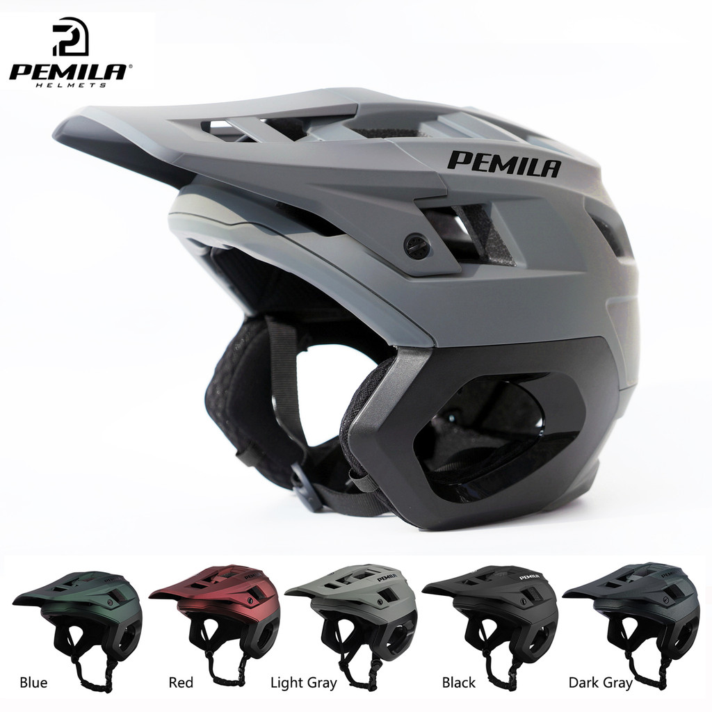 PEMILA NEW 3/4 Bike Helmet Half Helmet Mountain Bike Race Integrated Ear Protection Off Road Bicycle