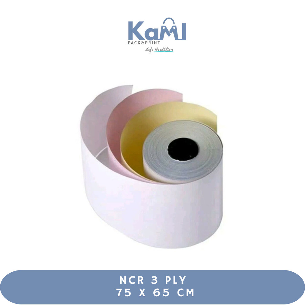 

Kertas struk kasir NCR 3 ply Putih Merah Kuning | Kertas Strruk