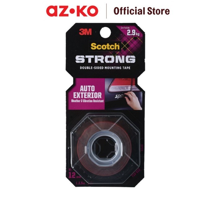 

AZKO Scotch 3m Mounting Tape Exterior Auto 12 Mm X 1.5 Mtr