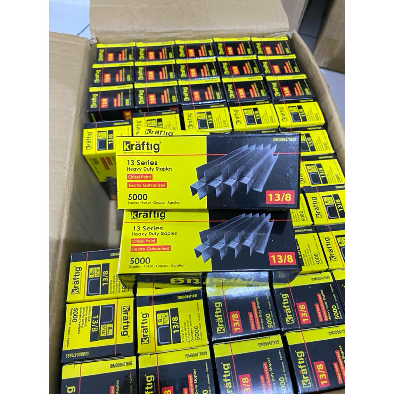 

Kraftig Isi Refill Staples Tembak Manual Ukuran 13/8 (8 MM) untuk Sofa Meja Restaurant Jok Motor Mobil DLL Kualitas Bagus