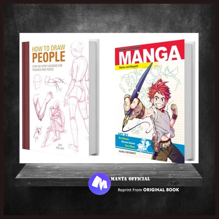 

Paket 2 buku How to Draw Manga & How to Draw People - Jeff Mellem