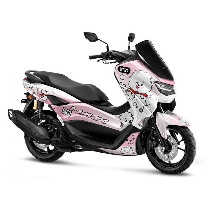 Decal Full Body Stiker Motor Yamaha Nmax old 2015 - 2019 / NEW N Max 2020 - 2023 BTS BT21 Boneka RJ