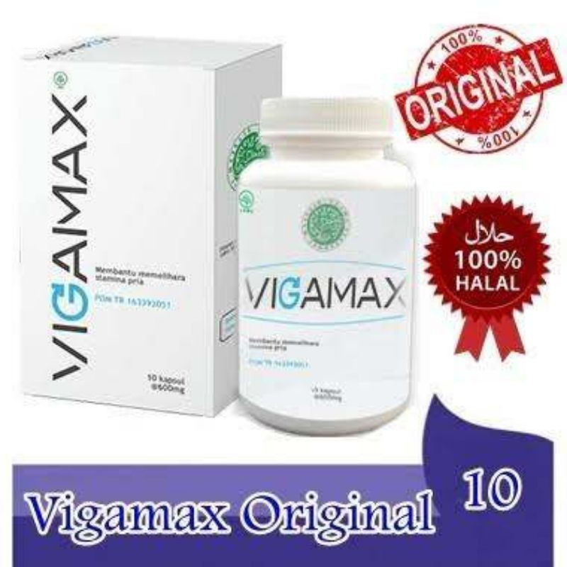 VIGAMAX Original Asli BPOM Suplemen Multivitamin Pria Herbal 1 Botol 10 Kapsul
