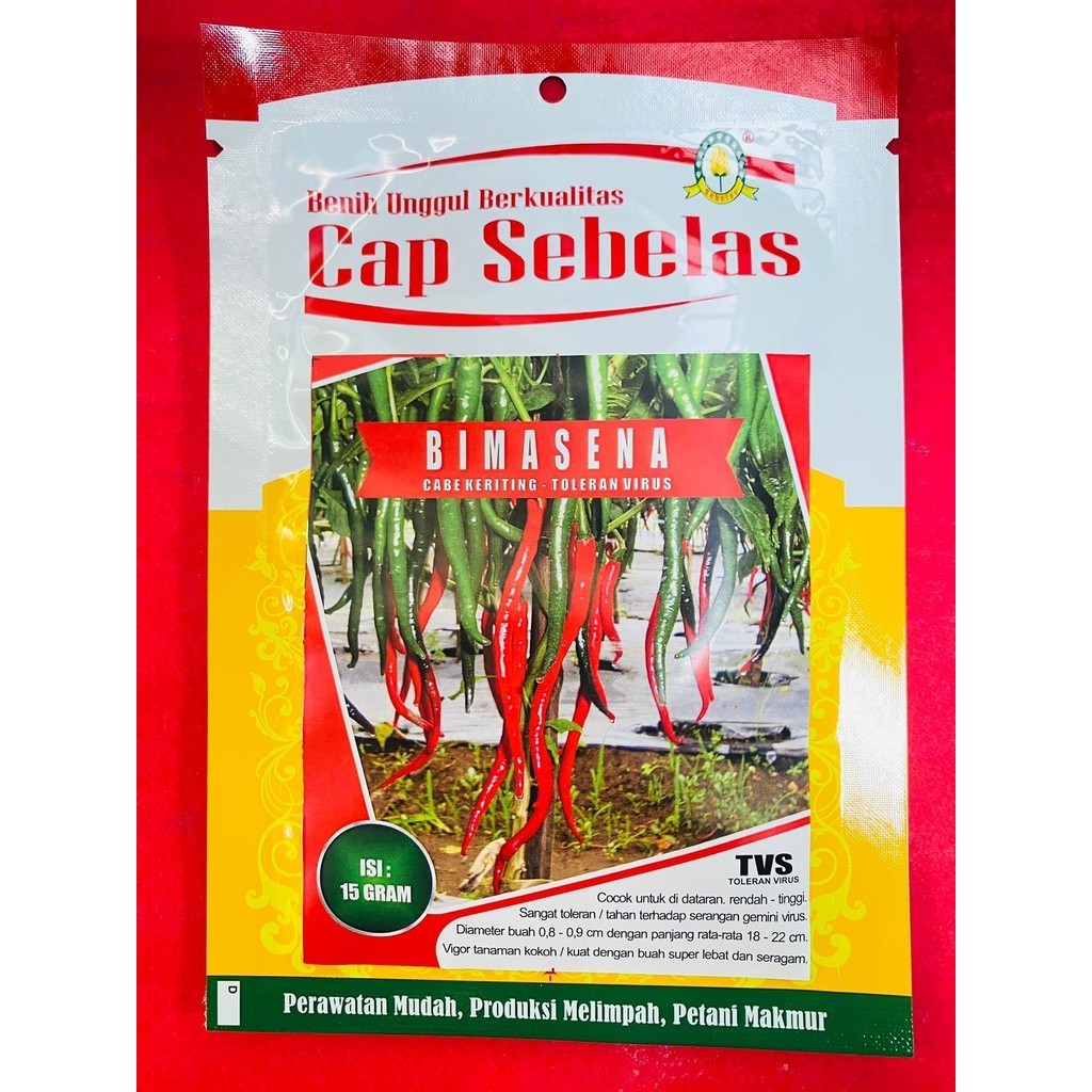 Benih Cabe Keriting BIMASENA kemasan  15gr dari CAP SEBELAS