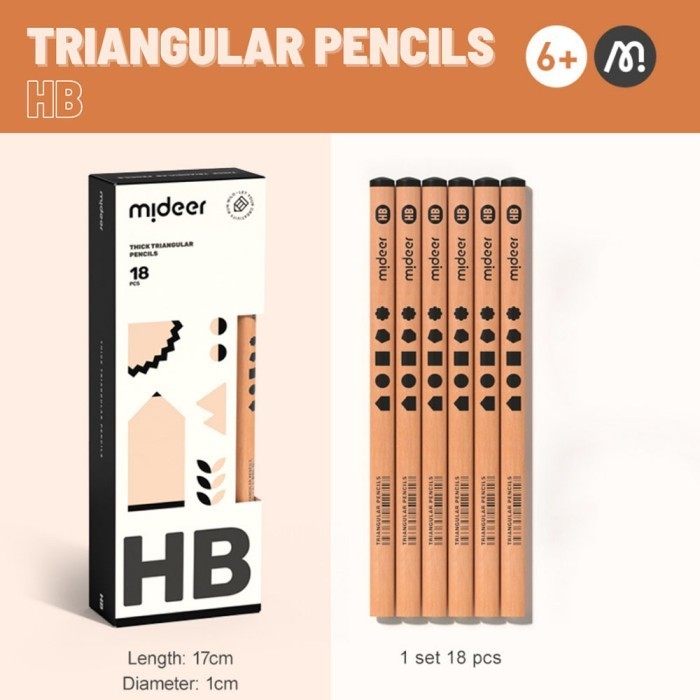 

Pensil HB Thick Triangular Pencils HB Import Murah Premium