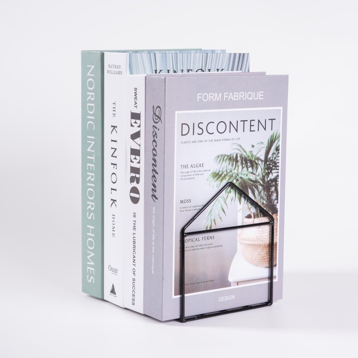 

PROMO!! -Verture Pembatas Buku Besi Model Rumah / House Book Shelf - Putih