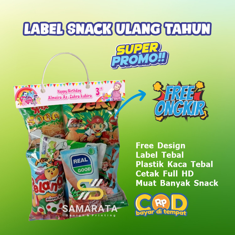 

Label Plastik Ulang Tahun Anak Custom Foto Plastik Snack Ulang Tahun Karakter, plastik ulang tahun bingkisan snack Tasyakuran Aqiqah Tedhak Siten hook