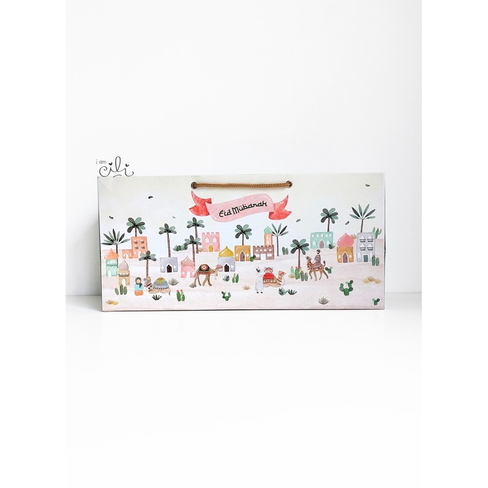 

( PAPERBAG 35.5 x 14.5 x 17 cm LEBARAN) Paperbag tas lebaran (isi 10) - PPERBAG SELMA