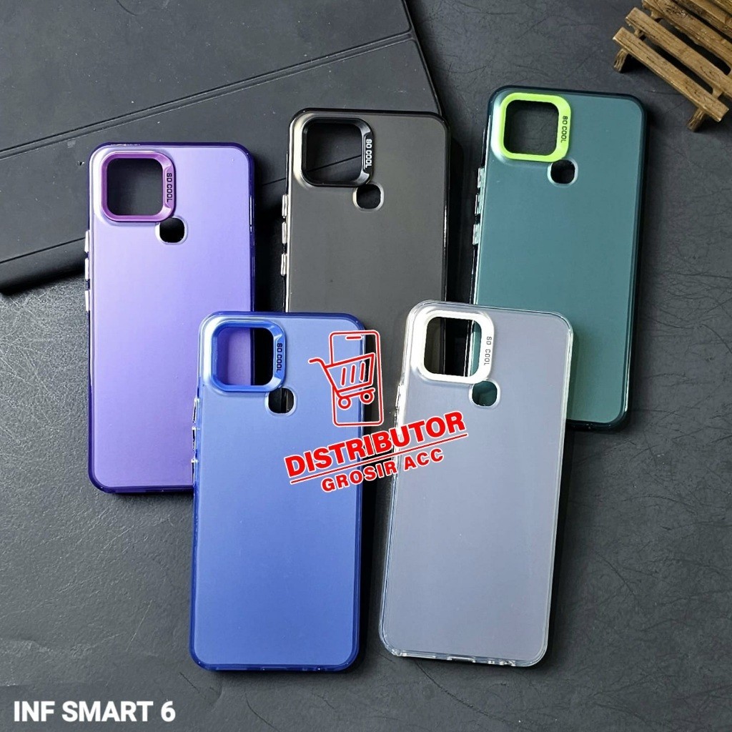 Distributor Acc INFINIX SMART 6 CASE IMD Softcase PLATE HOLOGRAM CASE SOCOOL INFINIX SMART 6 HYBRID