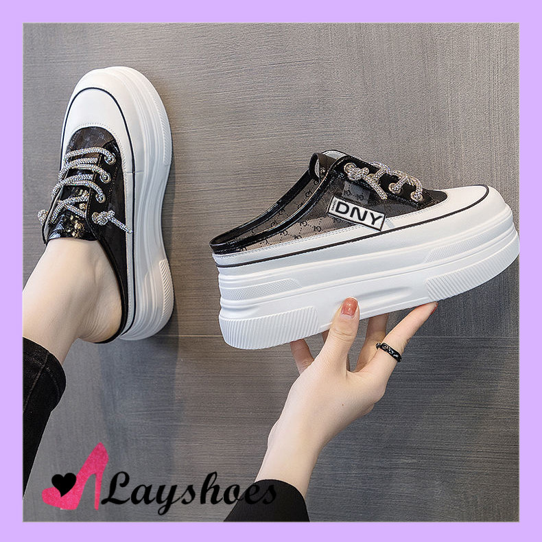 LAYSHOES SEPATU AESTHETIC Sandal Sepatu Wanita Import Kekinian Sendal Wedges Perempuan Spatu Sandal 