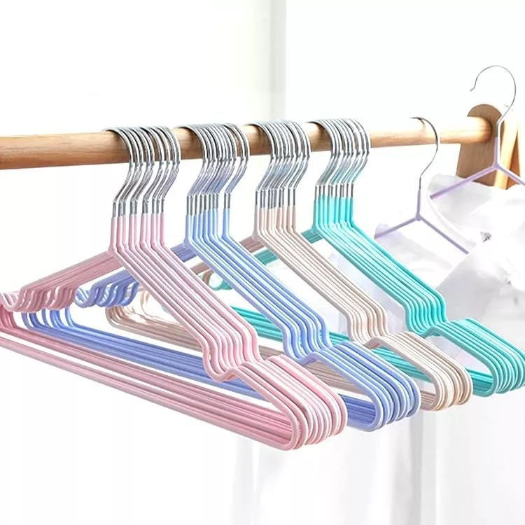 Hanger Stainless Warna / Hanger Gantungan Baju Stainless Steel 10 Pcs