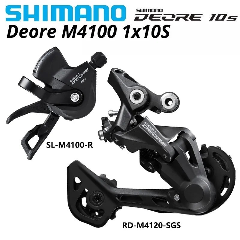 Shimano Deore M4100 1x10S MTB Bike Derailleurs Groupset SL-M4100 Shifter Lever RD-M4120 RD-M5120 Rea