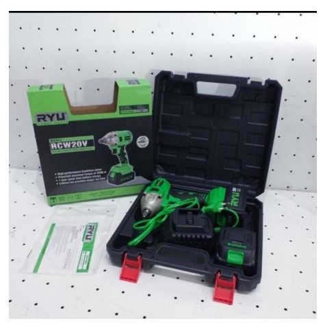 ORIGINAL RYU BOR BATRE BUKA BAUT MESIN IMPACK WERENCH 20V Mesin Bor 88Volt Brushless IMPACT WRENCH R